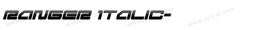 Ranger Italic字体转换